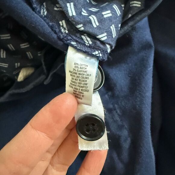 Bonobos Nordstrom Weekend Wanderer Cotton Pant in Navy - Size L - Picture 7 of 7